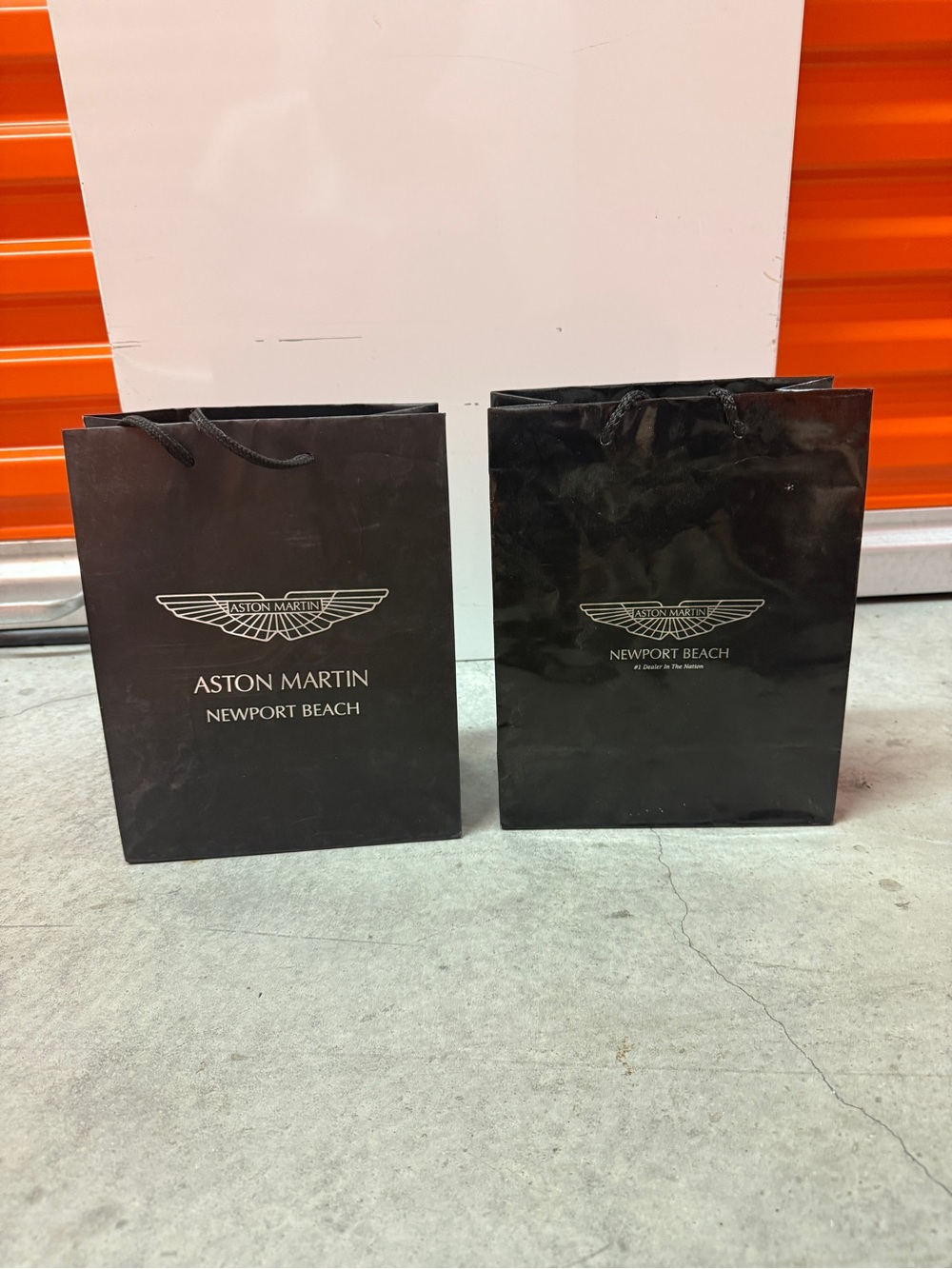 2 Aston Martin Newport Beach Luxury Shopping Bags – Set